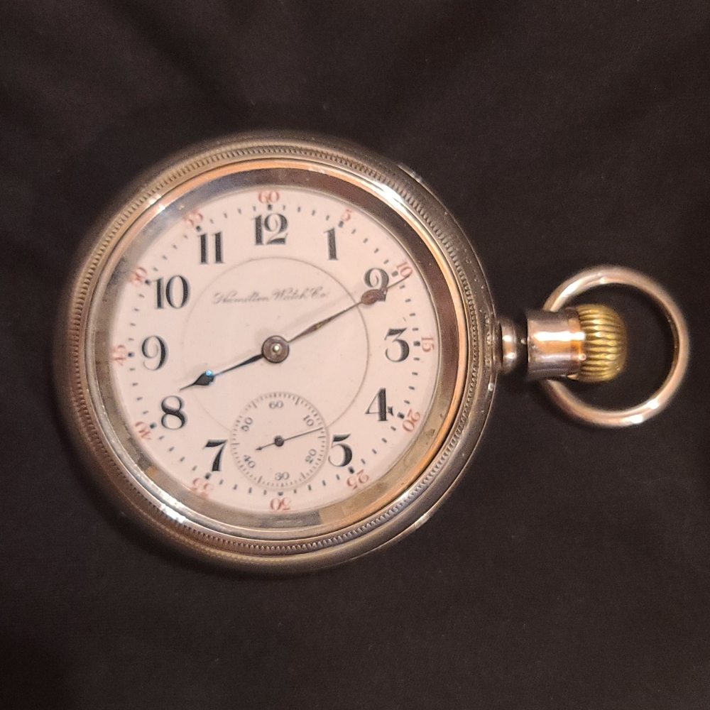 Hamilton pocket watch 18 size 21 jewels